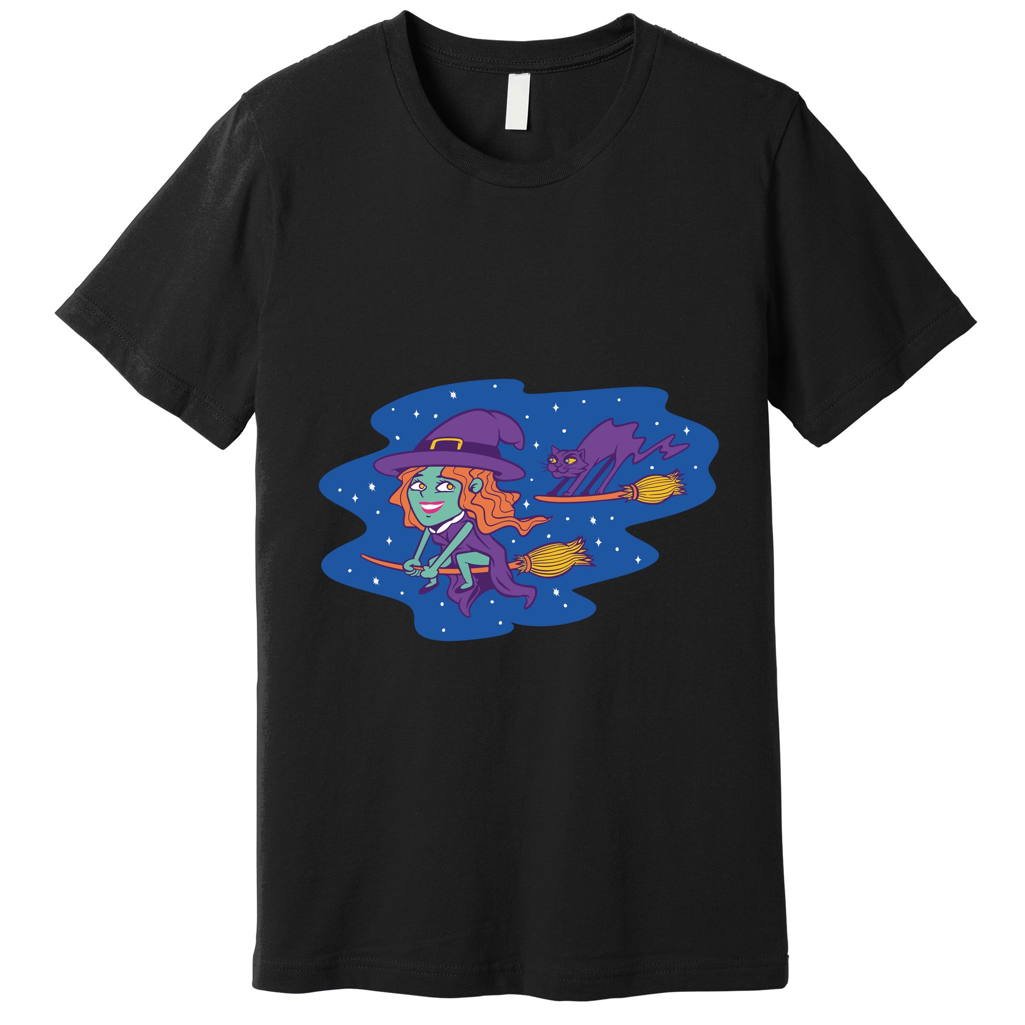 Cute Flying Witch Premium T-Shirt