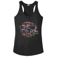 Country Flags World Map Traveling International World Flags Ladies PosiCharge Competitor Racerback Tank