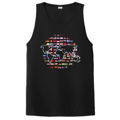 Country Flags World Map Traveling International World Flags PosiCharge Competitor Tank