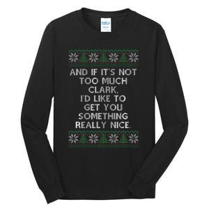 Christmas Family Winter Vacation Ugly Sweater Tall Long Sleeve T-Shirt