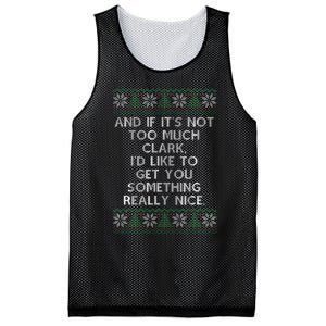 Christmas Family Winter Vacation Ugly Sweater Mesh Reversible Basketball Jersey Tank