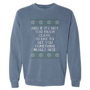 Christmas Family Winter Vacation Ugly Sweater Garment-Dyed Sweatshirt