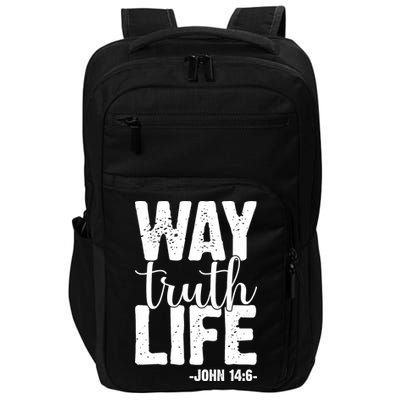 Christian Faith Way Truth Life Jesus Gift Impact Tech Backpack