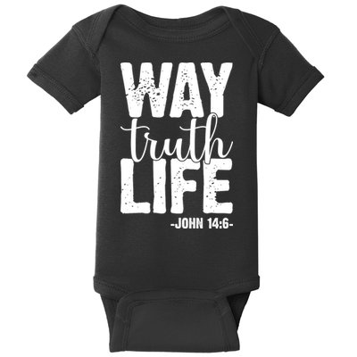 Christian Faith Way Truth Life Jesus Gift Baby Bodysuit