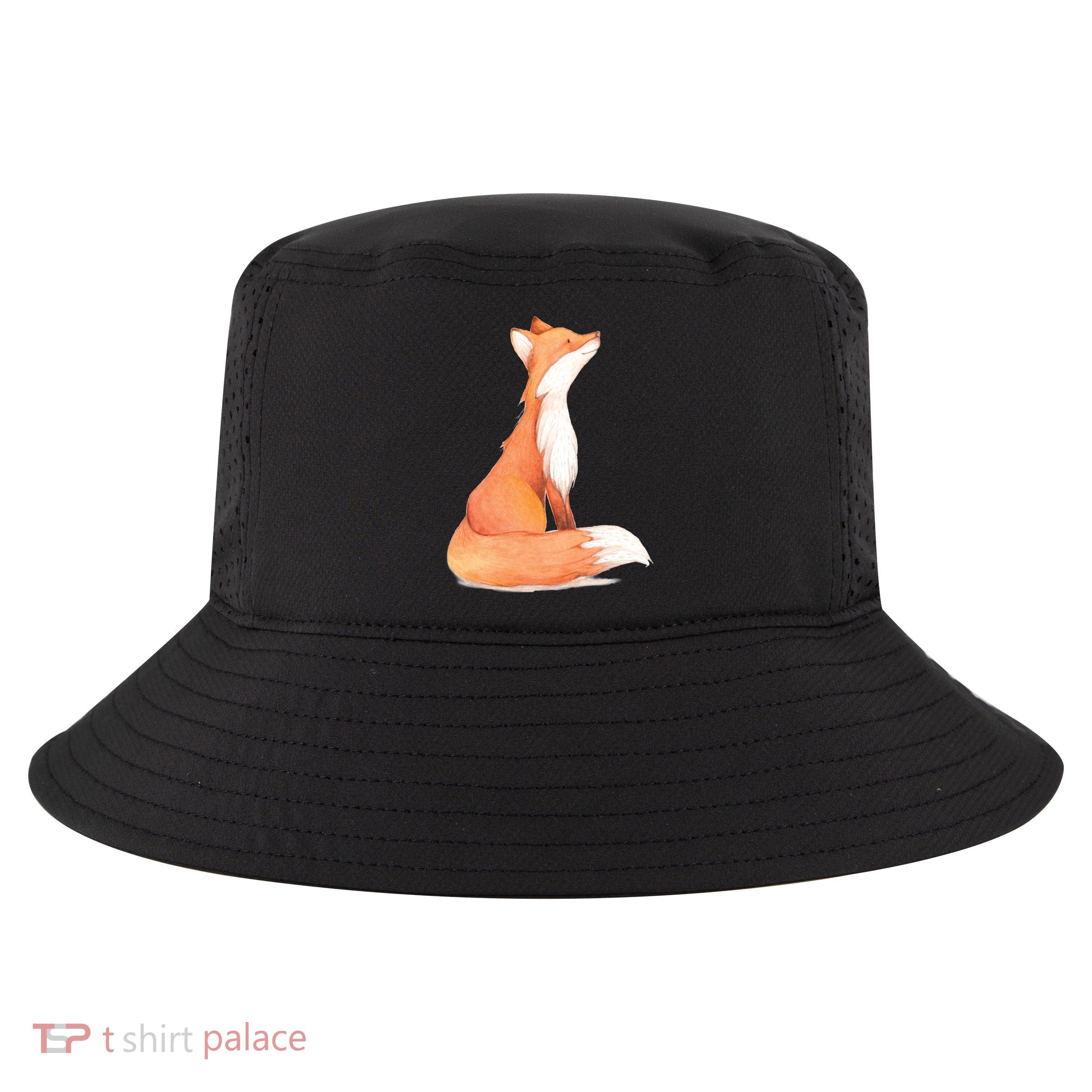 Cute Fox Watercolor | Funny Fox Lover Mammal Child Cool Comfort Performance Bucket Hat