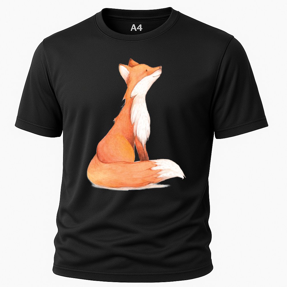 Cute Fox Watercolor | Funny Fox Lover Mammal Child Cooling Performance Crew T-Shirt
