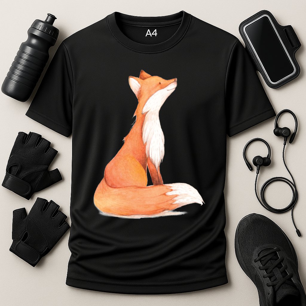 Cute Fox Watercolor | Funny Fox Lover Mammal Child Cooling Performance Crew T-Shirt