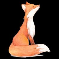 Cute Fox Watercolor | Funny Fox Lover Mammal Child Backpack