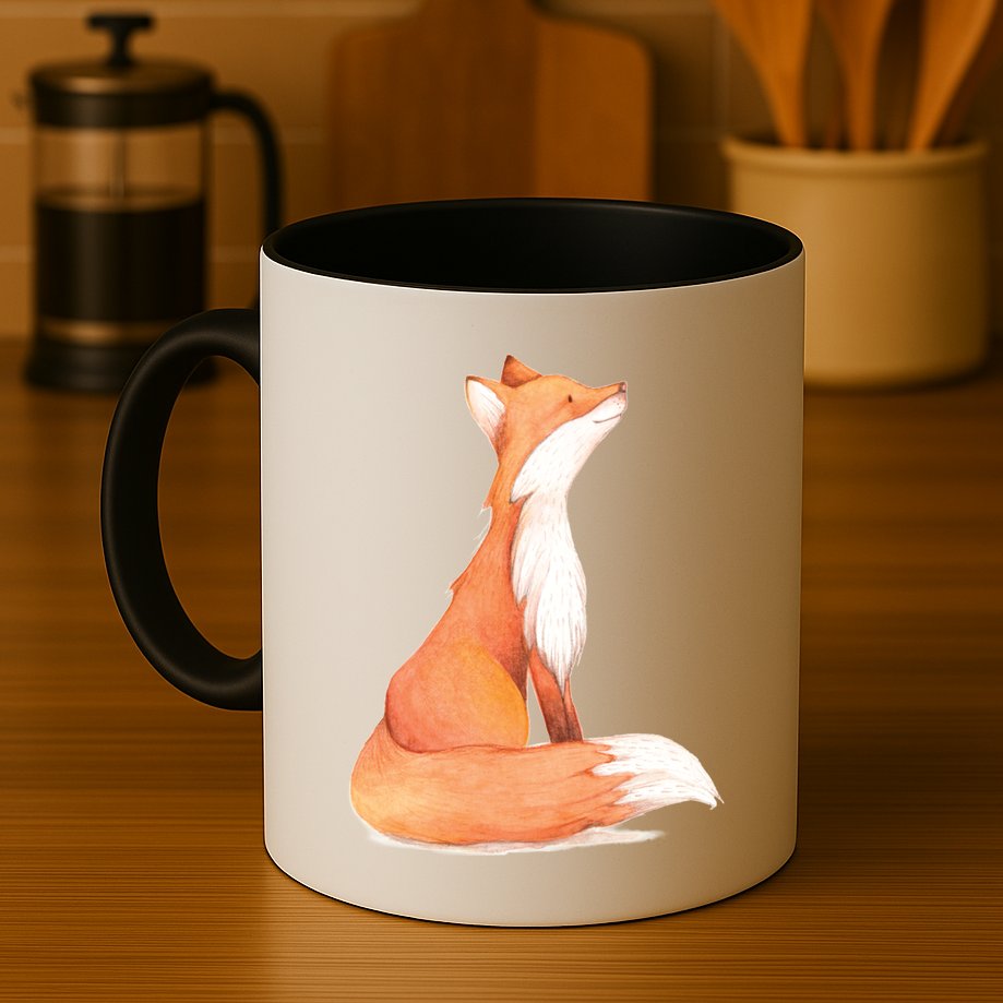 Cute Fox Watercolor | Funny Fox Lover Mammal Child Mug