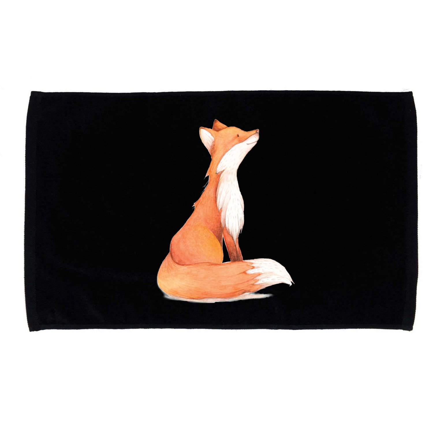 Cute Fox Watercolor | Funny Fox Lover Mammal Child Microfiber Hand Towel