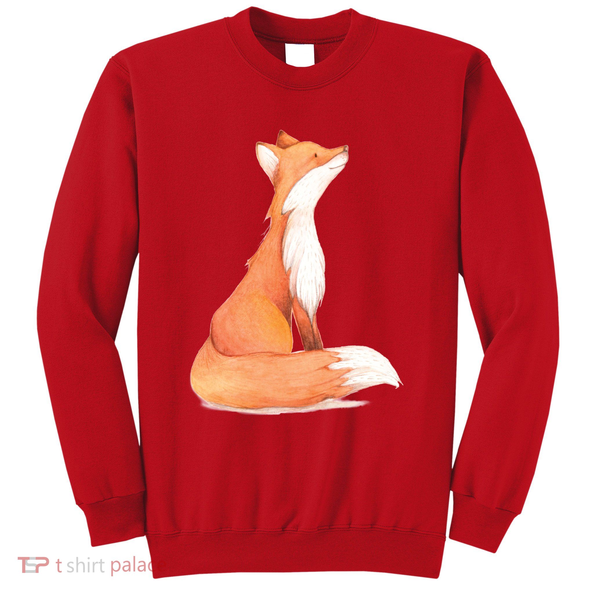 Cute Fox Watercolor | Funny Fox Lover Mammal Child Sweatshirt