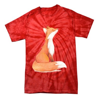 Cute Fox Watercolor | Funny Fox Lover Mammal Child Tie-Dye T-Shirt