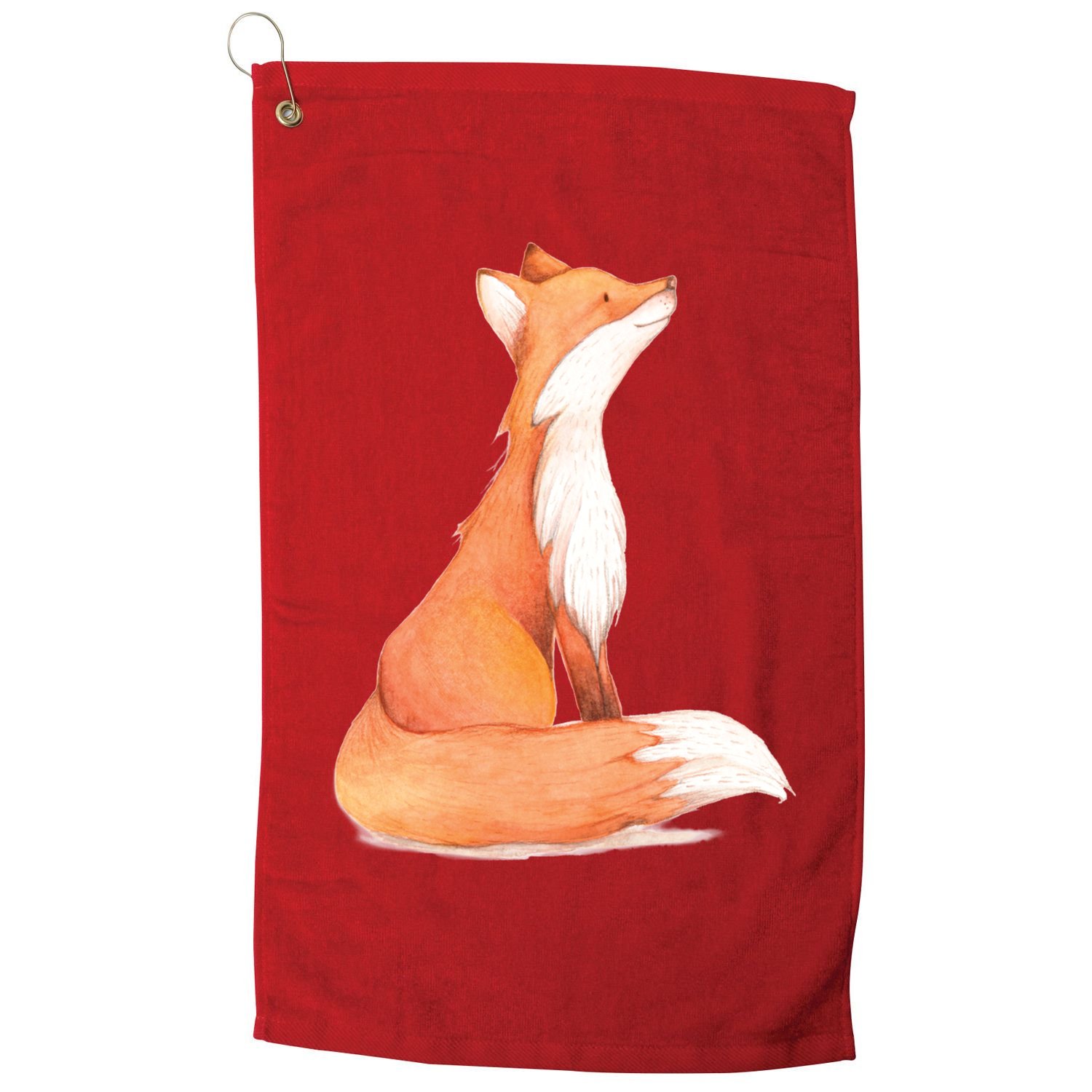 Cute Fox Watercolor | Funny Fox Lover Mammal Child Golf Towel