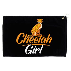 Cheetahs Funny Wild Cat Cheetah Grommeted Golf Towel