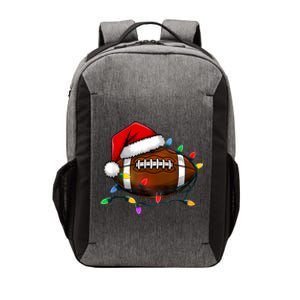 Christmas Football With Santa Hat Christmas Football Player Vector Backpack