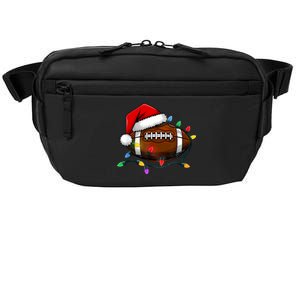 Christmas Football With Santa Hat Christmas Football Player Crossbody Pack