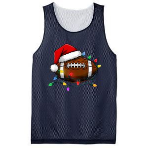 Christmas Football With Santa Hat Christmas Football Player Mesh Reversible Basketball Jersey Tank