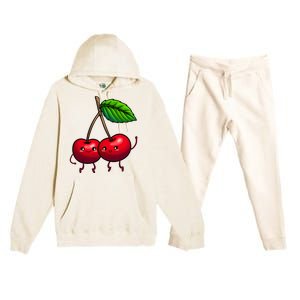 Cherry For Women Cherry Lover Premium Hooded Sweatsuit Set