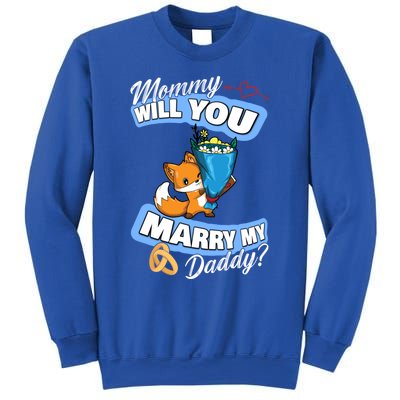 Cute Fox Wedding Offer Mommy Will You Marry My Daddy Gift Sweatshirt