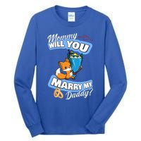 Cute Fox Wedding Offer Mommy Will You Marry My Daddy Gift Tall Long Sleeve T-Shirt