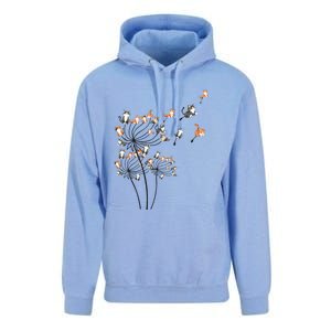 Cat For Women Girl Cute Dandelion Flower Unisex Surf Hoodie