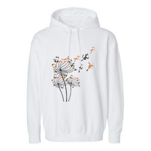 Cat For Women Girl Cute Dandelion Flower Garment-Dyed Fleece Hoodie