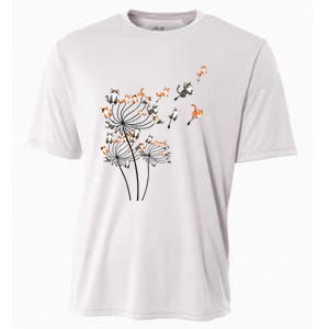 Cat For Women Girl Cute Dandelion Flower Cooling Performance Crew T-Shirt