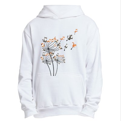 Cat For Women Girl Cute Dandelion Flower Urban Pullover Hoodie