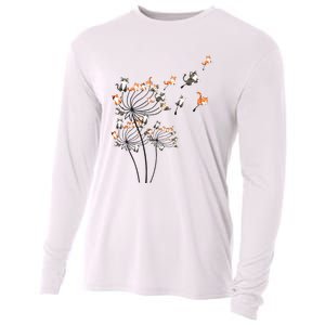 Cat For Women Girl Cute Dandelion Flower Cooling Performance Long Sleeve Crew