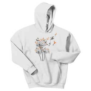 Cat For Women Girl Cute Dandelion Flower Kids Hoodie