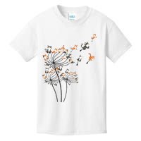 Cat For Women Girl Cute Dandelion Flower Kids T-Shirt