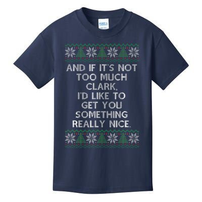 Christmas Family Winter Vacation Ugly Sweater Style Kids T-Shirt