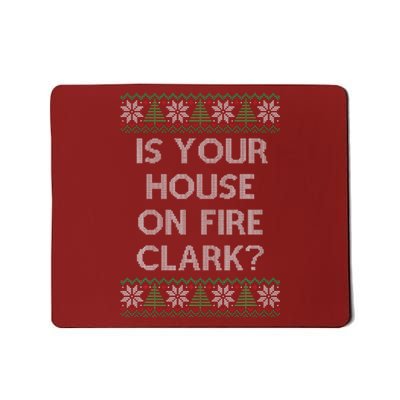 Christmas Family Winter Vacation Ugly Sweater Style Mousepad