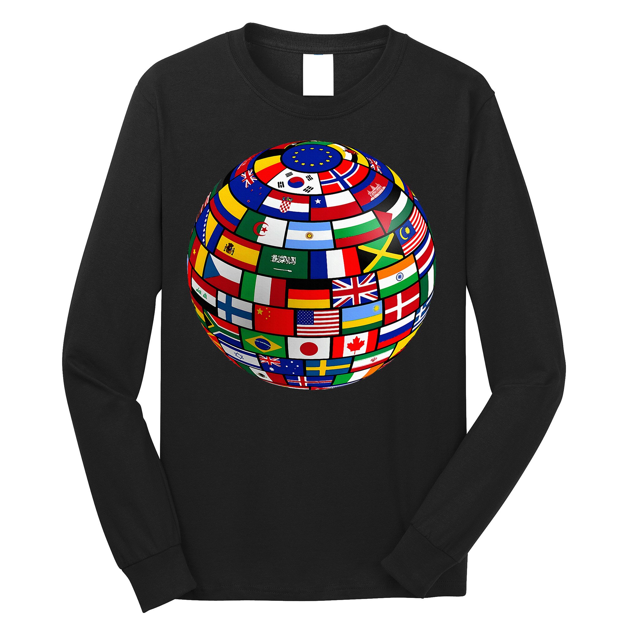 Countries Flags  World Maps  World Maps . Long Sleeve Shirt
