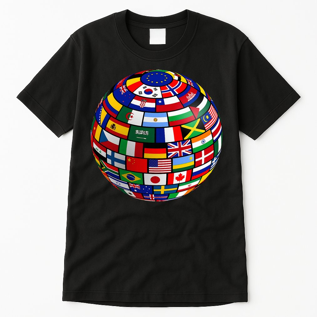 Countries Flags  World Maps  World Maps . Tall T-Shirt