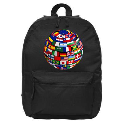 Countries Flags  World Maps  World Maps . 16 in Basic Backpack
