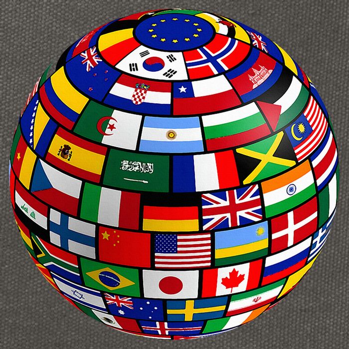 Countries Flags  World Maps  World Maps . Cotton Canvas Backpack