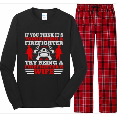 Cool Firefighters Wife Gift Long Sleeve Pajama Set