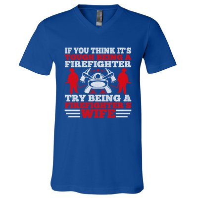 Cool Firefighters Wife Gift V-Neck T-Shirt