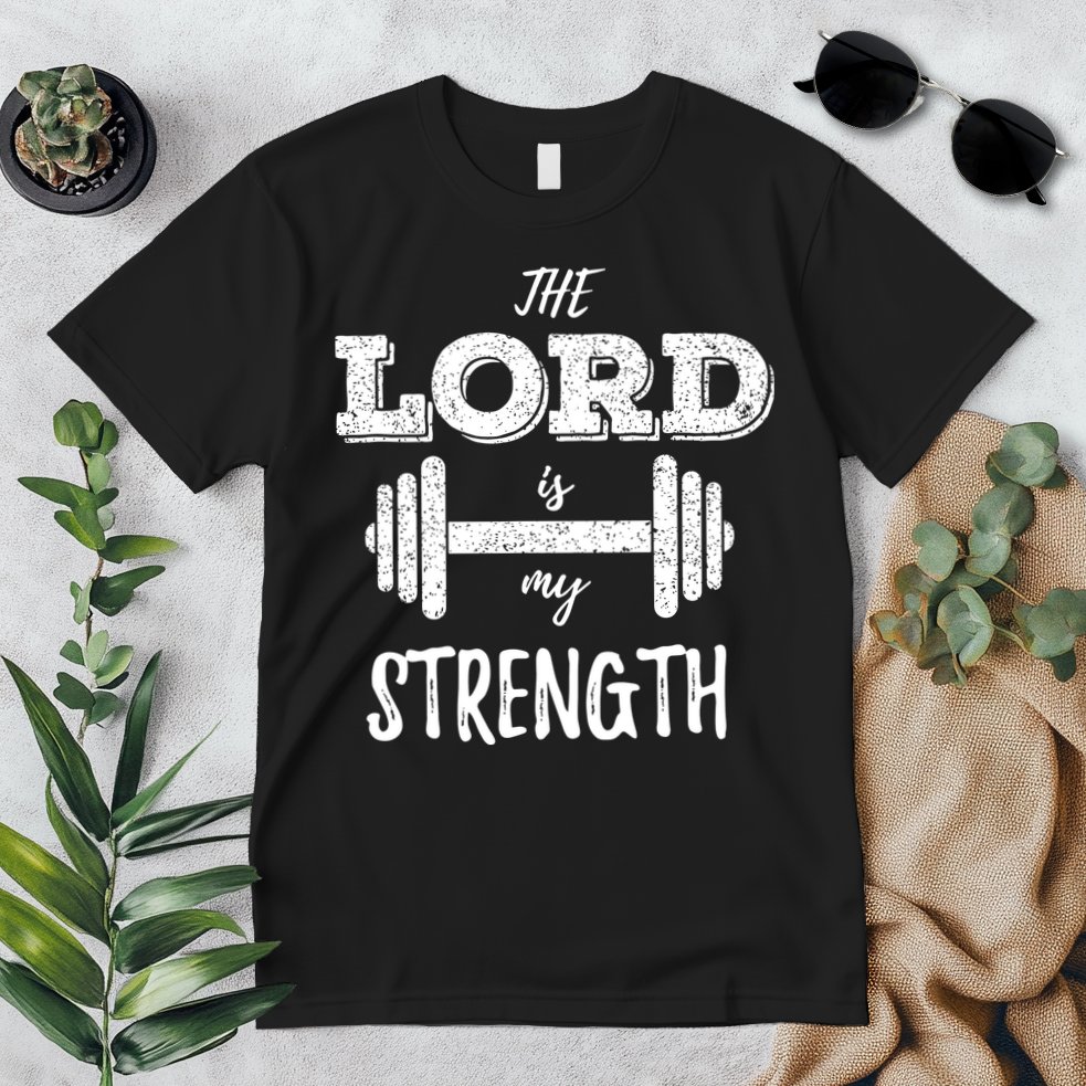 Christian Funny Workout Gym Lord Is My Strength Premium T-Shirt