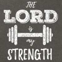 Christian Funny Workout Gym Lord Is My Strength Cotton Canvas Backpack