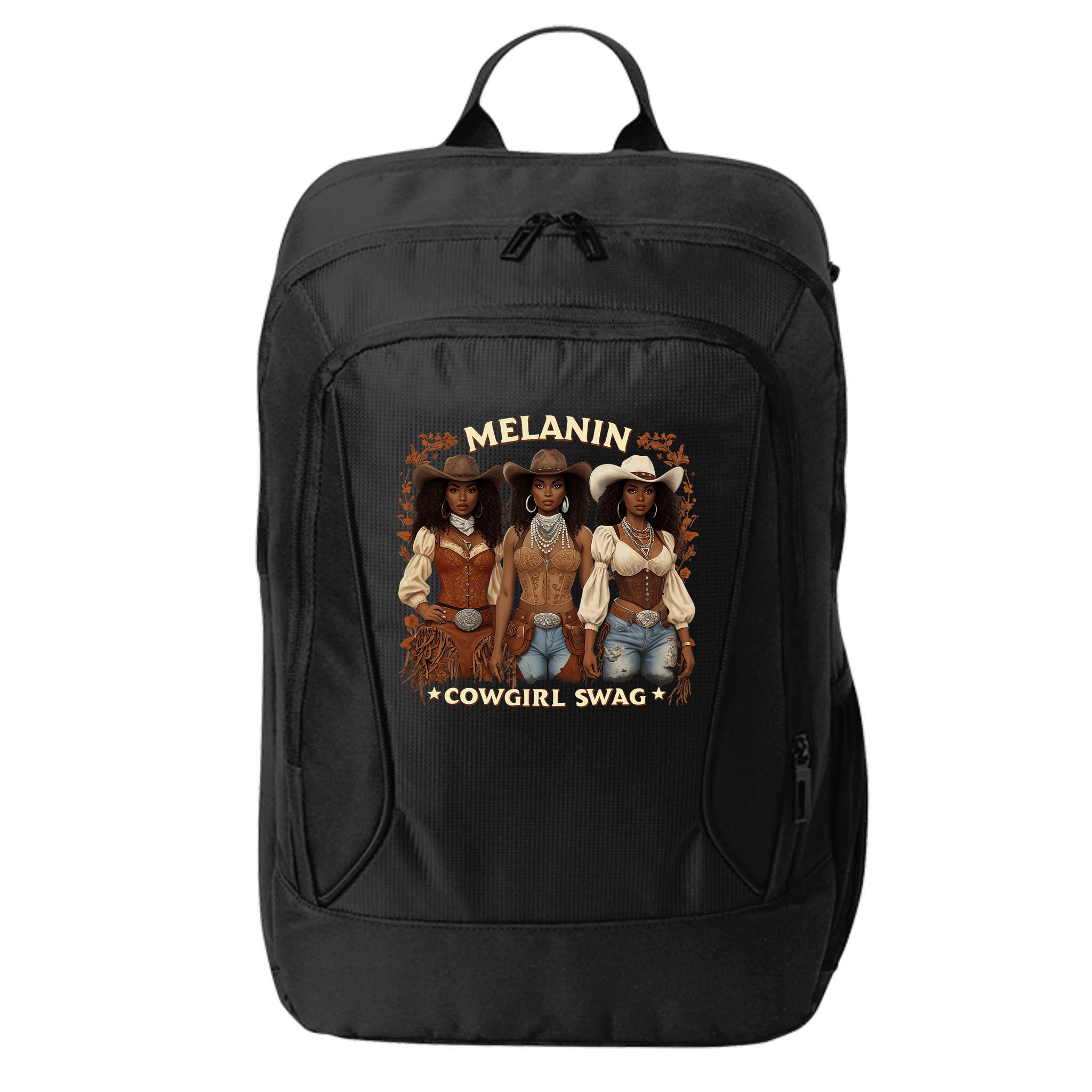 Cowgirl For Women African Melanin Cow Girl Outfit City Backpack