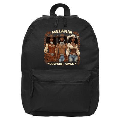 Cowgirl For Women African Melanin Cow Girl Outfit 16 in Basic Backpack