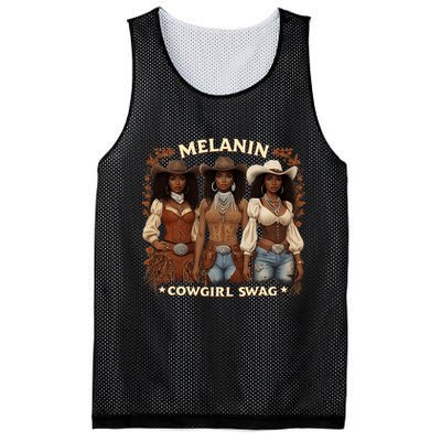Cowgirl For Women African Melanin Cow Girl Outfit Mesh Reversible Basketball Jersey Tank