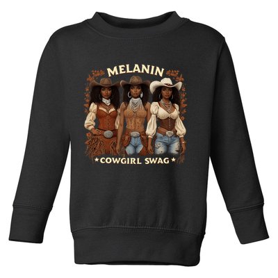 Cowgirl For Women African Melanin Cow Girl Outfit Toddler Sweatshirt