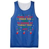 Christmas Family Xmas Pajamas Gonna Go Lay Under The Tree Gift Mesh Reversible Basketball Jersey Tank