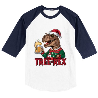 Christmas Family Xmas Ugly Outfit Merry Beer Dinosaur Trex Tank Top Baseball Sleeve Shirt