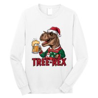 Christmas Family Xmas Ugly Outfit Merry Beer Dinosaur Trex Tank Top Long Sleeve Shirt