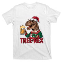 Christmas Family Xmas Ugly Outfit Merry Beer Dinosaur Trex Tank Top T-Shirt