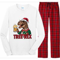 Christmas Family Xmas Ugly Outfit Merry Beer Dinosaur Trex Tank Top Long Sleeve Pajama Set